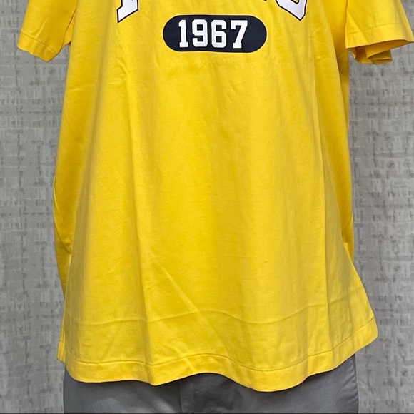 New Large Polo Ralph Lauren Yellow Spellout T-shirt - Picture 2 of 5